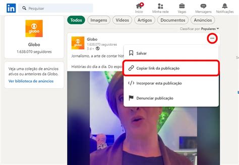 baixar vídeo do linkedin.
